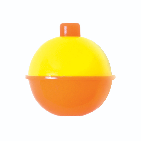 Eagle Claw Snap-On Round Float, Orange/Yellow 3/4"