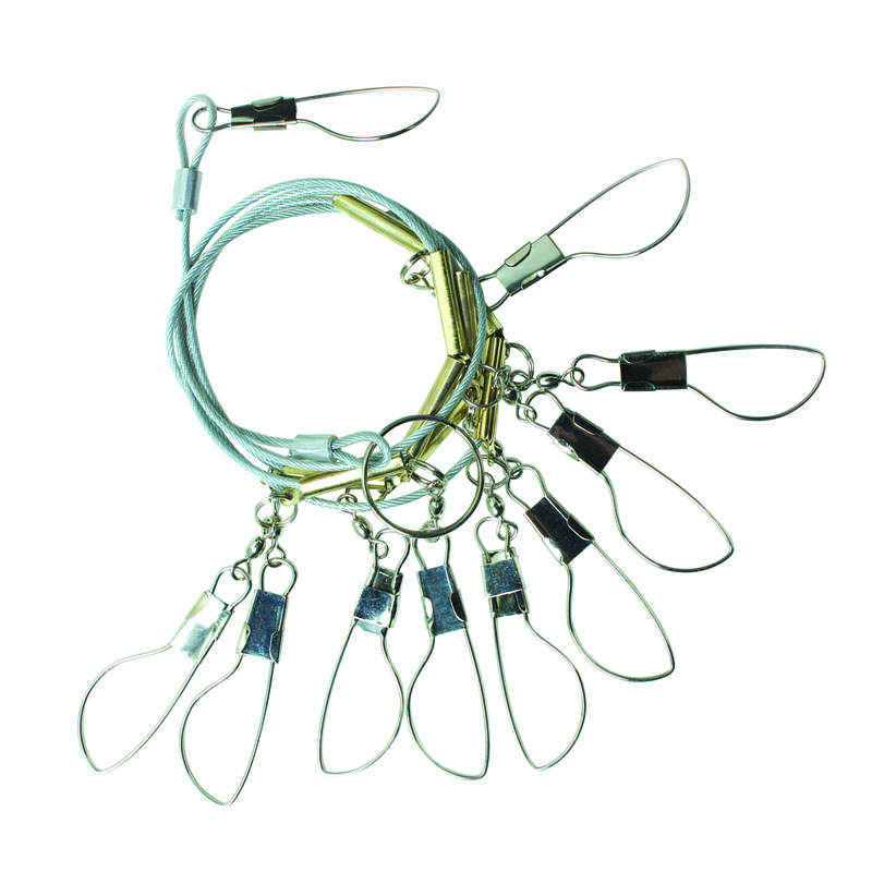 Eagle Claw Cable Stringer, Heavy-Duty Coated, 70", 10 Snap